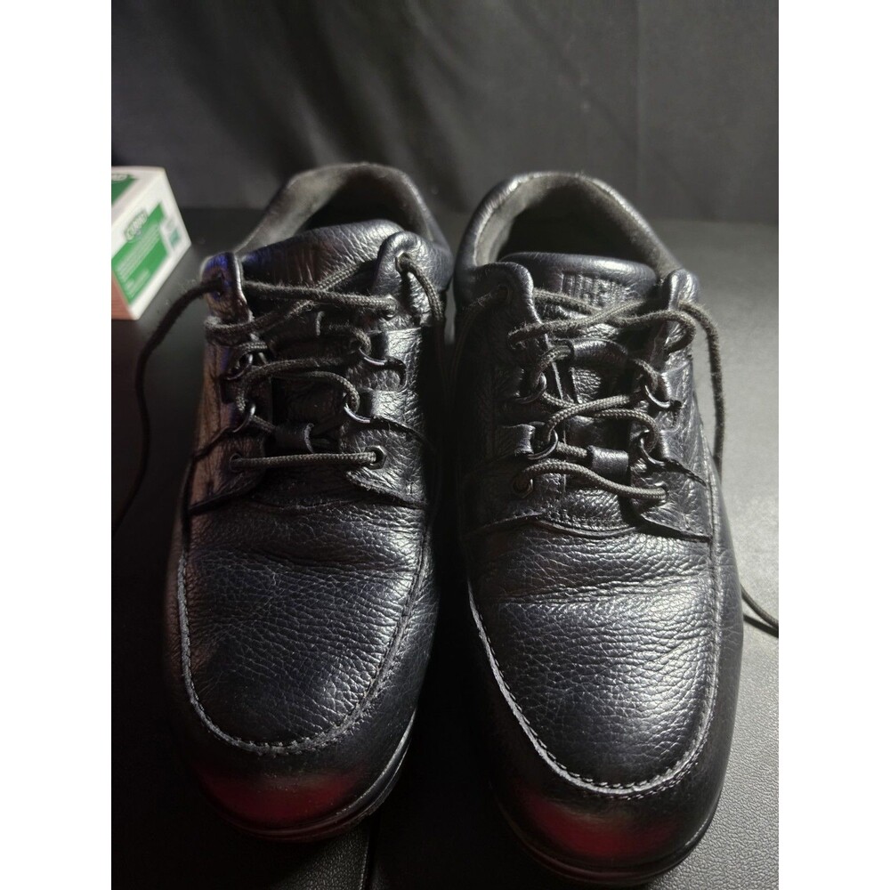 Drew Men's Black Leather Orthopedic Walking Shoes 9.5W Wide Comfort Diabetic